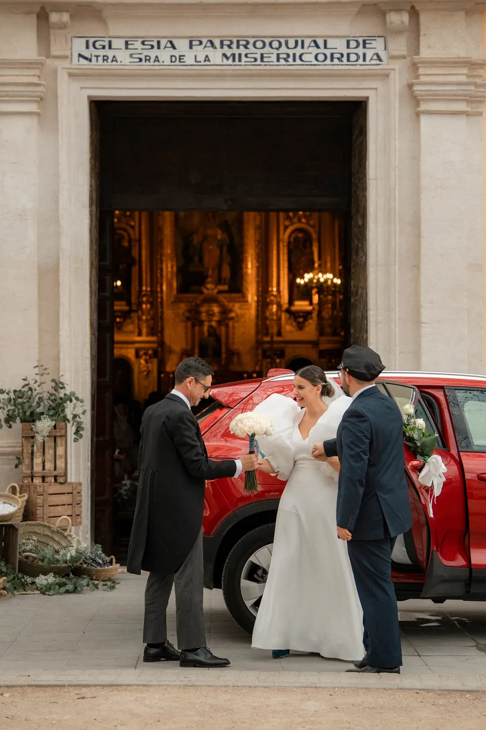 Llegada de la novia a la iglesia